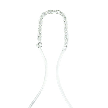 Sterling Silver Earrings Wavy Threaders Shiny Spheres by BeYindi 3