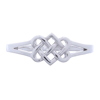 Intertwined Sterling Silver Knot  Ring by BeYindi 