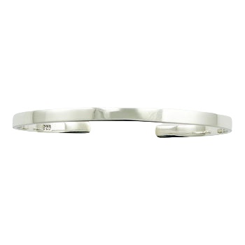 Elegant Simplicity Hallmarked 925 Sterling Silver Bangle Bracelet by BeYindi 